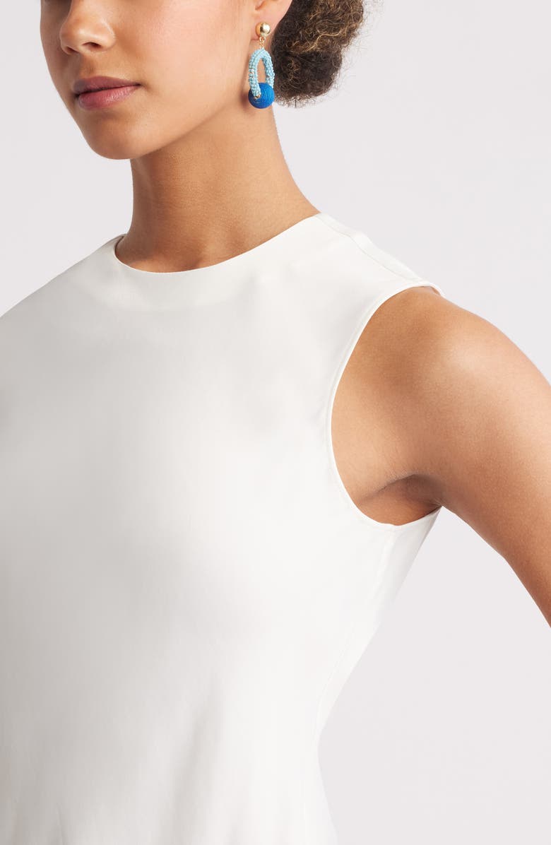 Nordstrom Color Pop Beaded Frontal Hoop Earrings, Alternate, color, Blue Combo- Gold