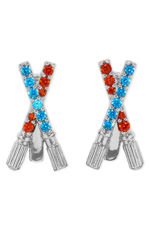 Star Wars™ Lightsaber Duel Cubic Zirconia Hoop Earrings