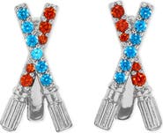 Girls Crew Star Wars™ Lightsaber Duel Cubic Zirconia Hoop Earrings