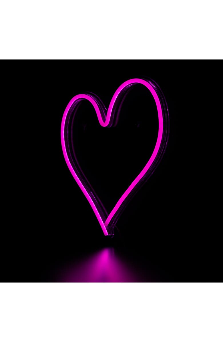 Northlight LED Heart Neon Lighted Wall Art - 13.5" - Pink, Alternate, color, Pink