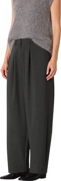 Whistles Wool Blend Barrel Pants