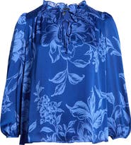 SUGARLIPS Ciara Floral Lindsey Ruffle Top