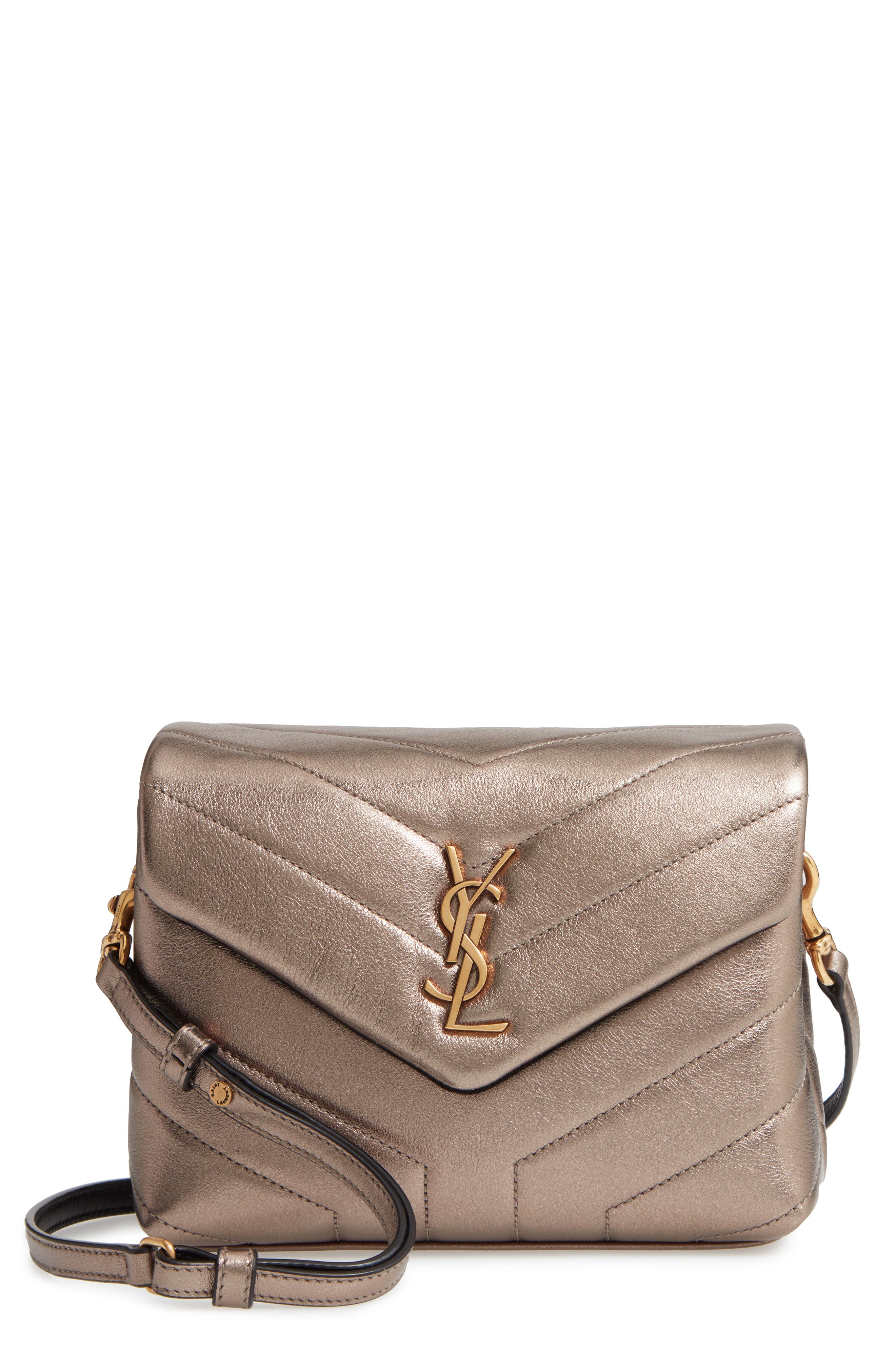 Saint Laurent Toy Loulou Matelassé Leather Crossbody Bag, Main, color, 
