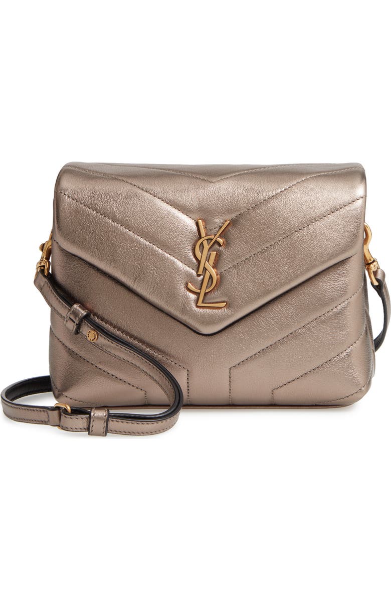 Saint Laurent Toy Loulou Matelassé Leather Crossbody Bag, Main, color,