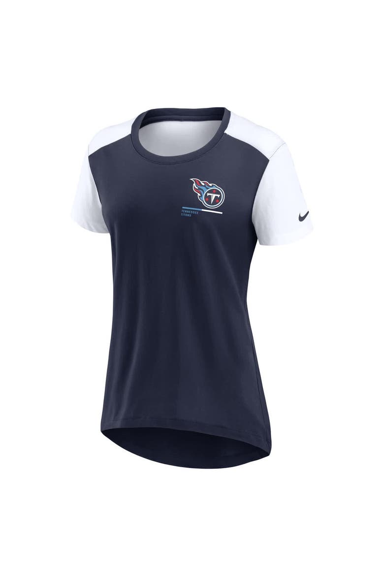 Women's Nike  Navy Tennessee Titans Performance Fashion T-Shirt, Alternate, color, Navy