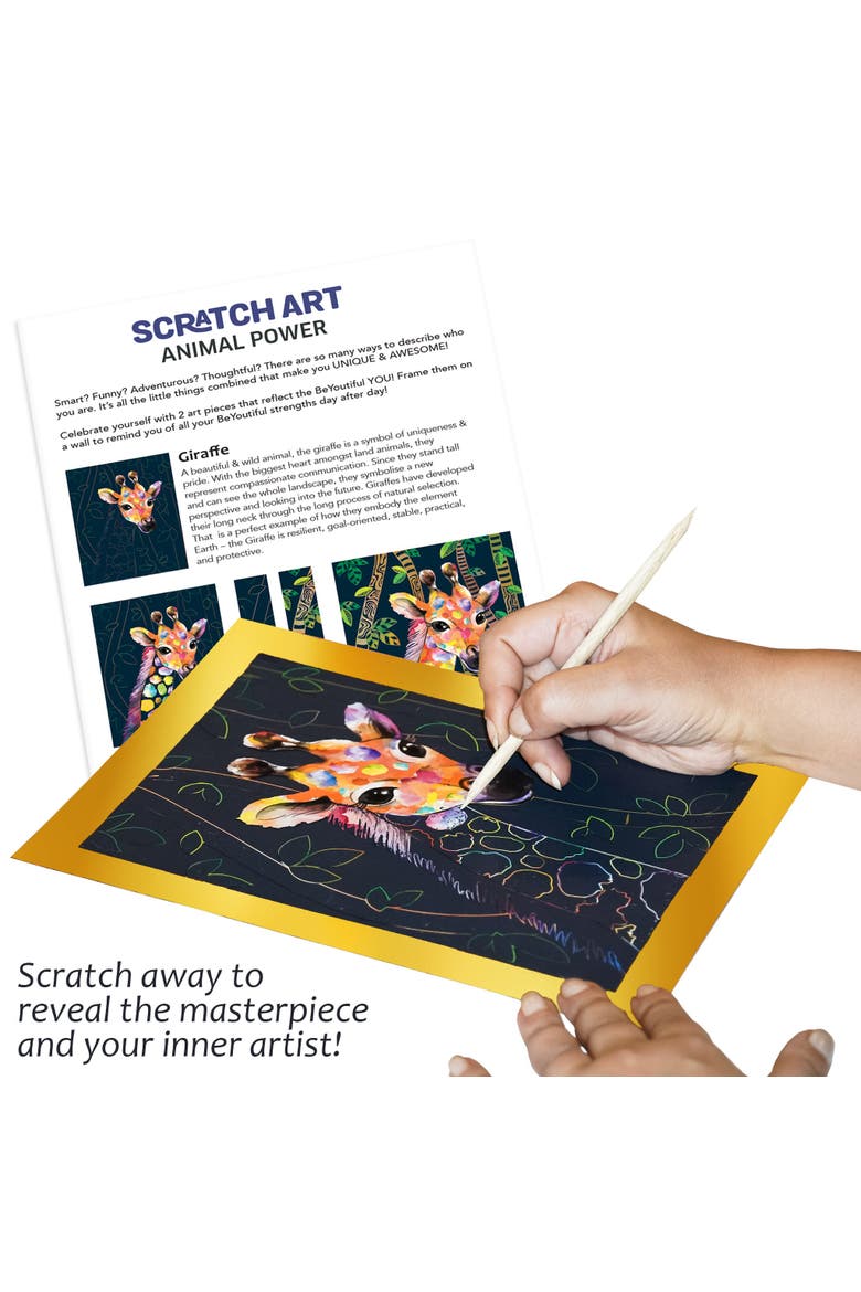 Scratch Art-Animal Power, Alternate, color, No Color