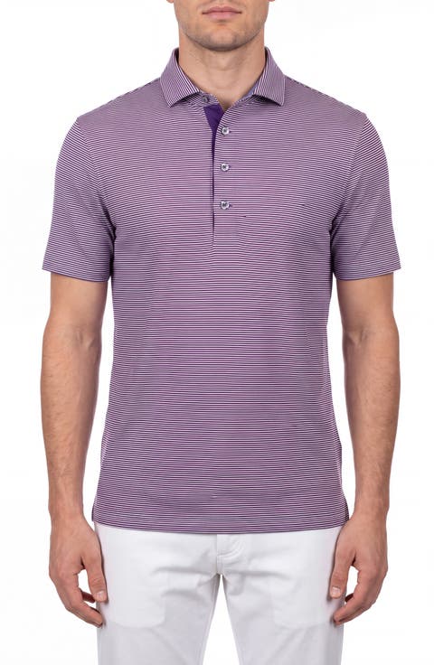 Saranac Performance Striped Polo