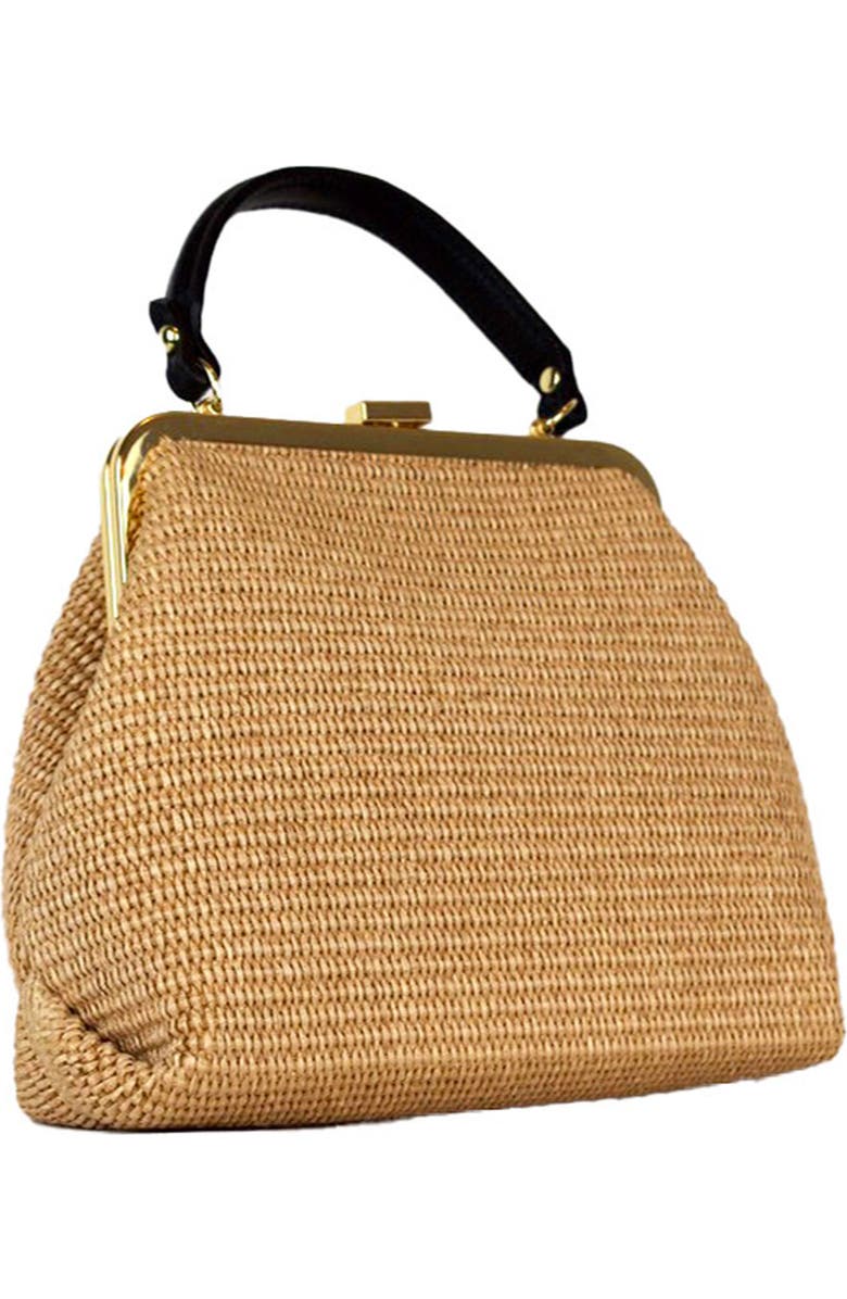 Persaman New York Isla 18 Raffia Satchel Bag, Alternate, color,