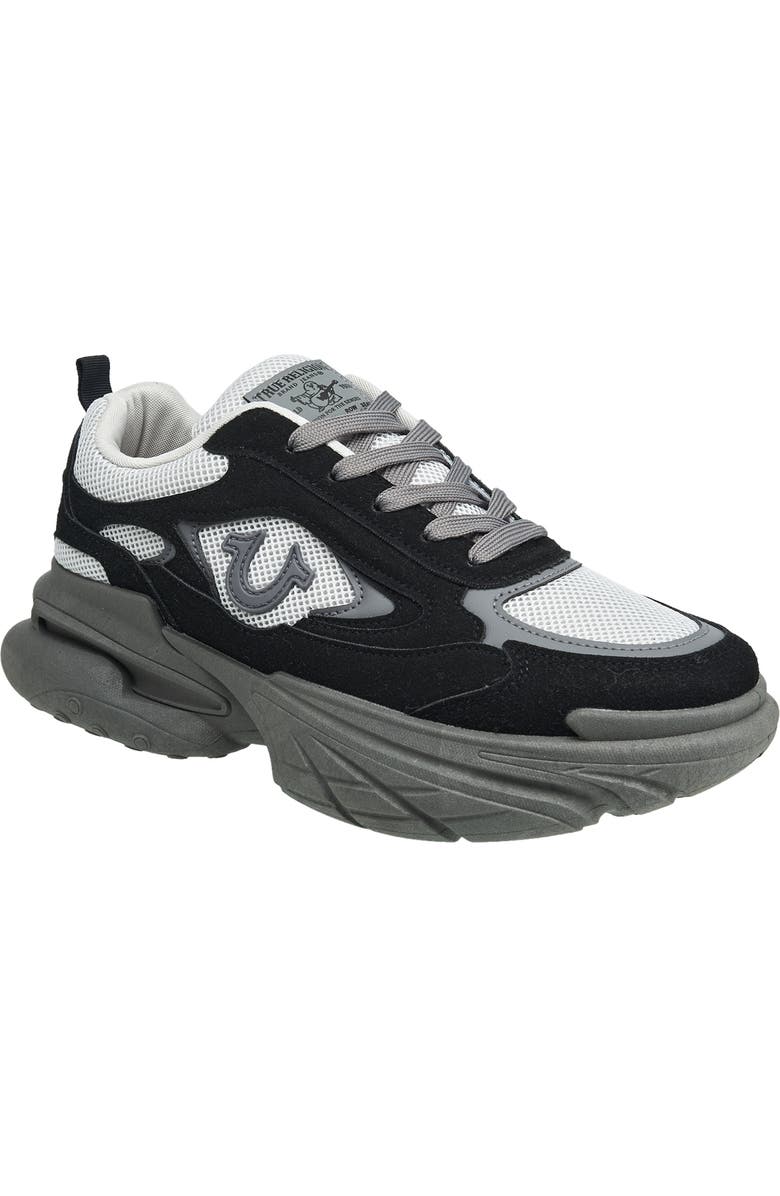 True Religion Cole Jogger Sneaker, Main, color, Black Gray