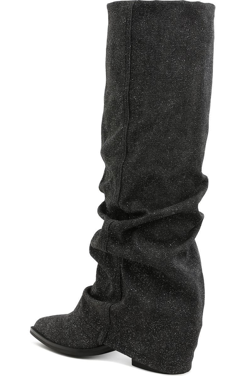 LONDON RAG Capella Ruched Boot, Alternate, color, Black