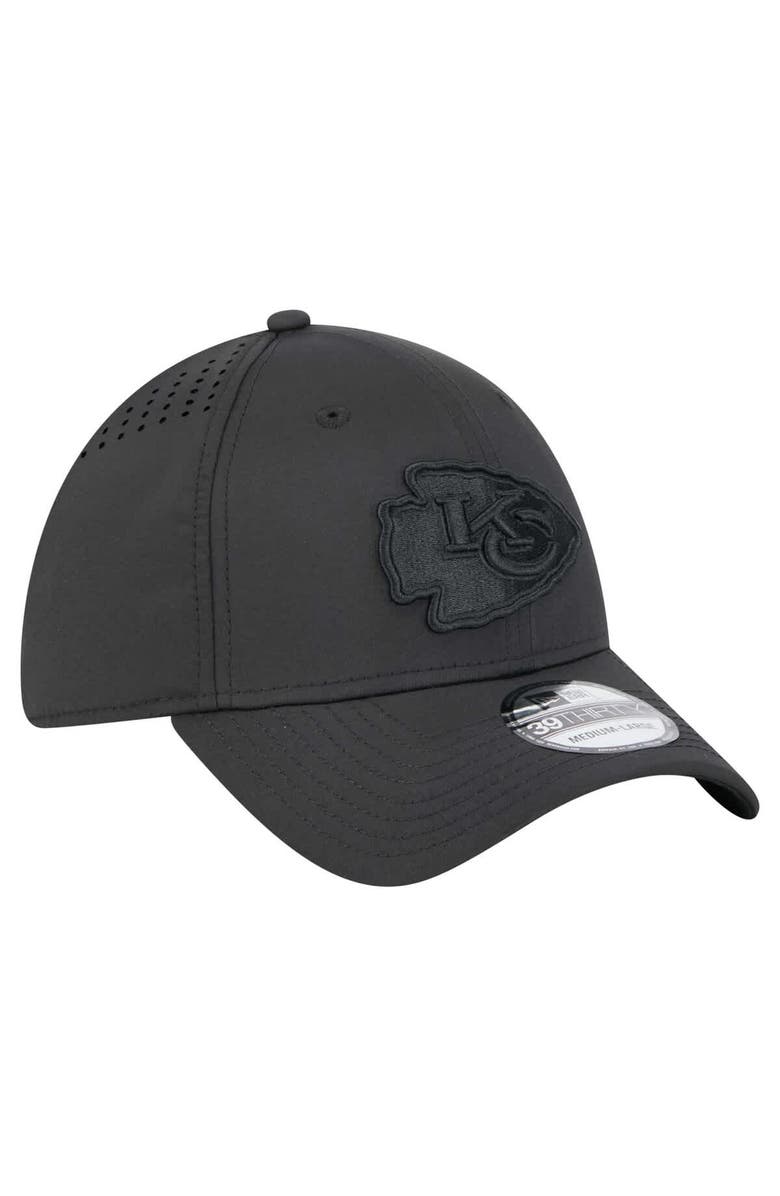 New Era Men's New Era Black Kansas City Chiefs Hydro 39THIRTY Flex Hat, Alternate, color,
