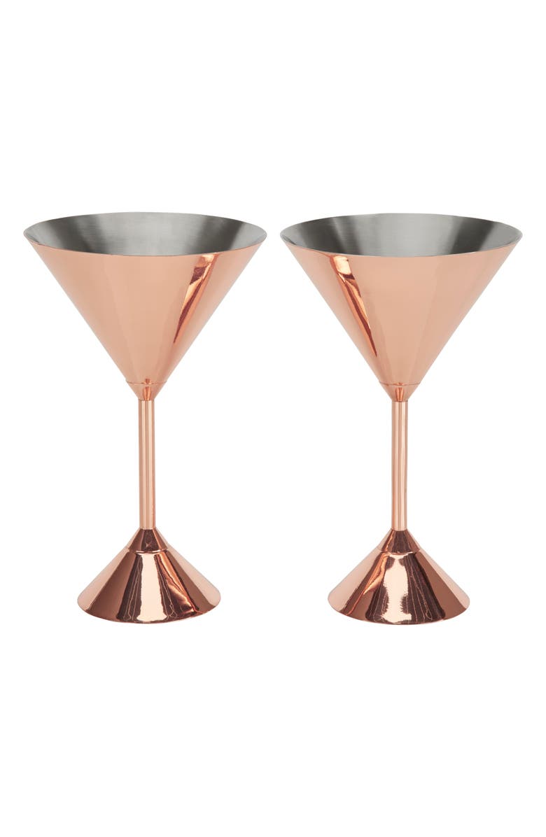 Tom Dixon Plum Set of 2 Martini Glasses, Main, color, 