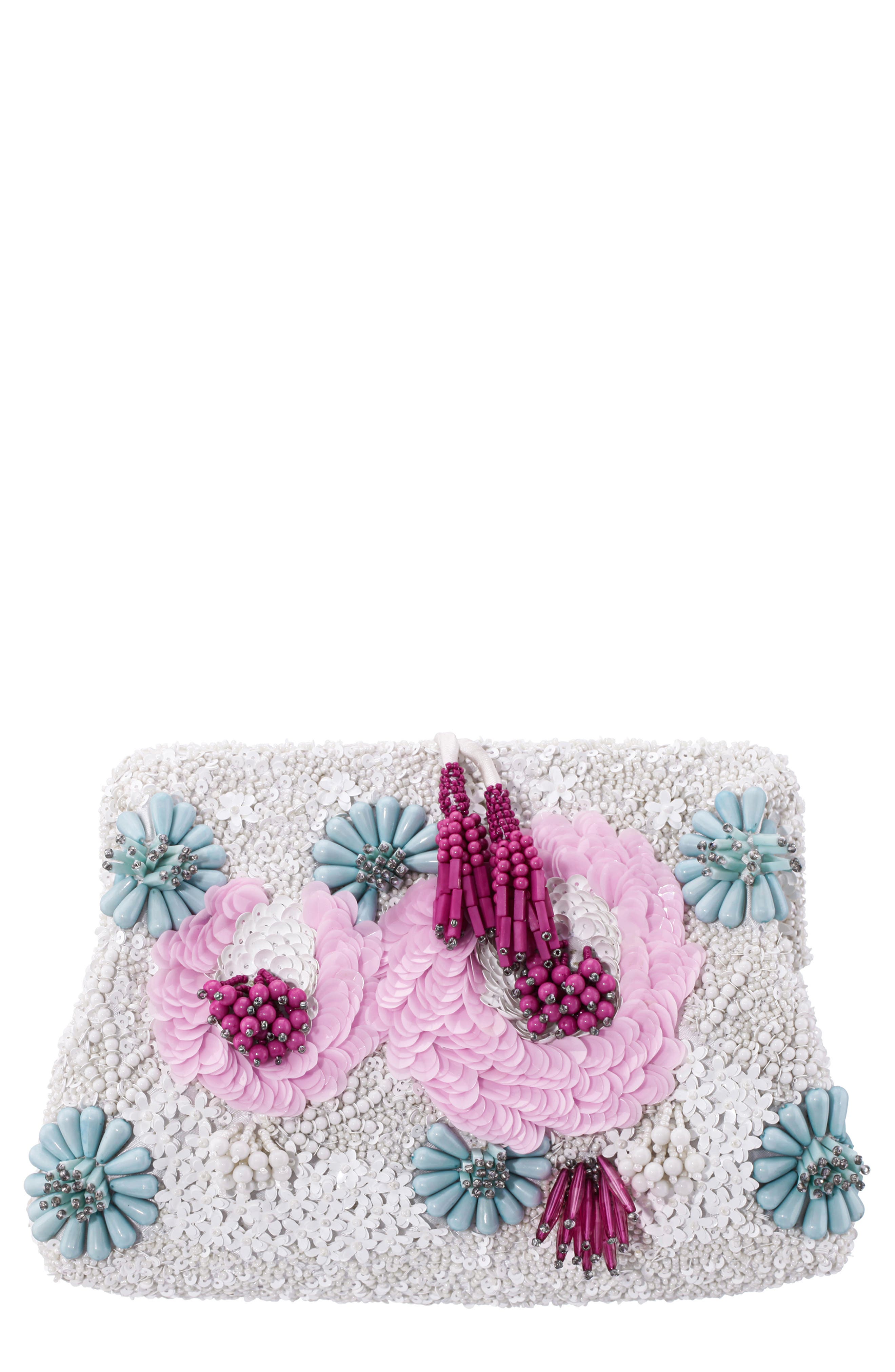 Nina Isla Frame Clutch, Main, color, 