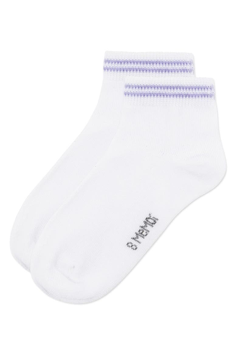 Kid's Ziggy Double Ring Anklet Sock, Alternate, color, Lavender