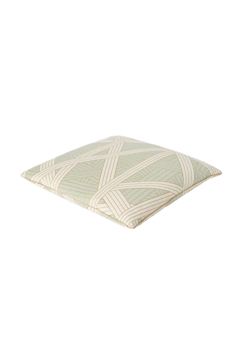 Nastri Cushion 40x40 Cm With Stitching, Alternate, color, Green