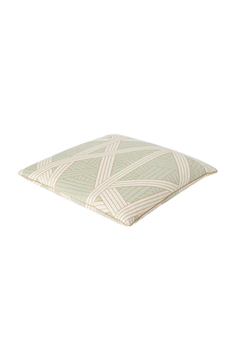Missoni Home Nastri Cushion 40x40 Cm With Stitching, Alternate, color, Green