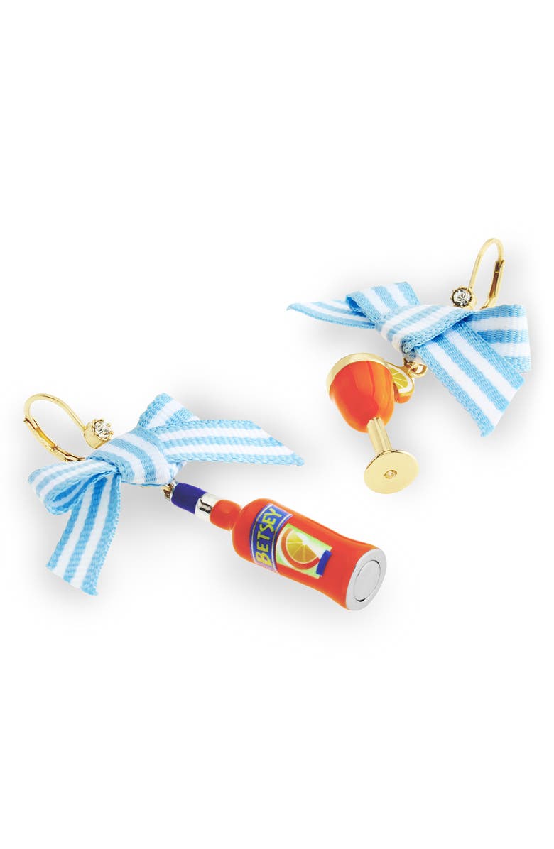 Betsey Johnson Mismatched Cocktail Earrings, Alternate, color,