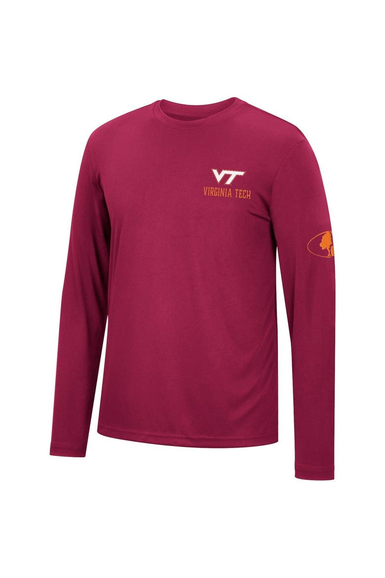 Men's Colosseum Maroon Virginia Tech Hokies Mossy Oak SPF 50 Performance Long Sleeve T-Shirt, Alternate, color, Maroon