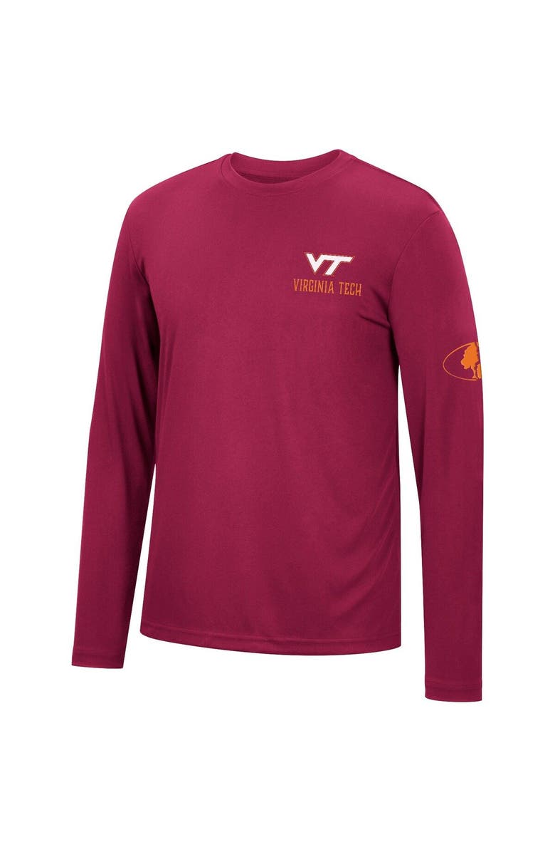 COLOSSEUM Men's Colosseum Maroon Virginia Tech Hokies Mossy Oak SPF 50 Performance Long Sleeve T-Shirt, Alternate, color, 