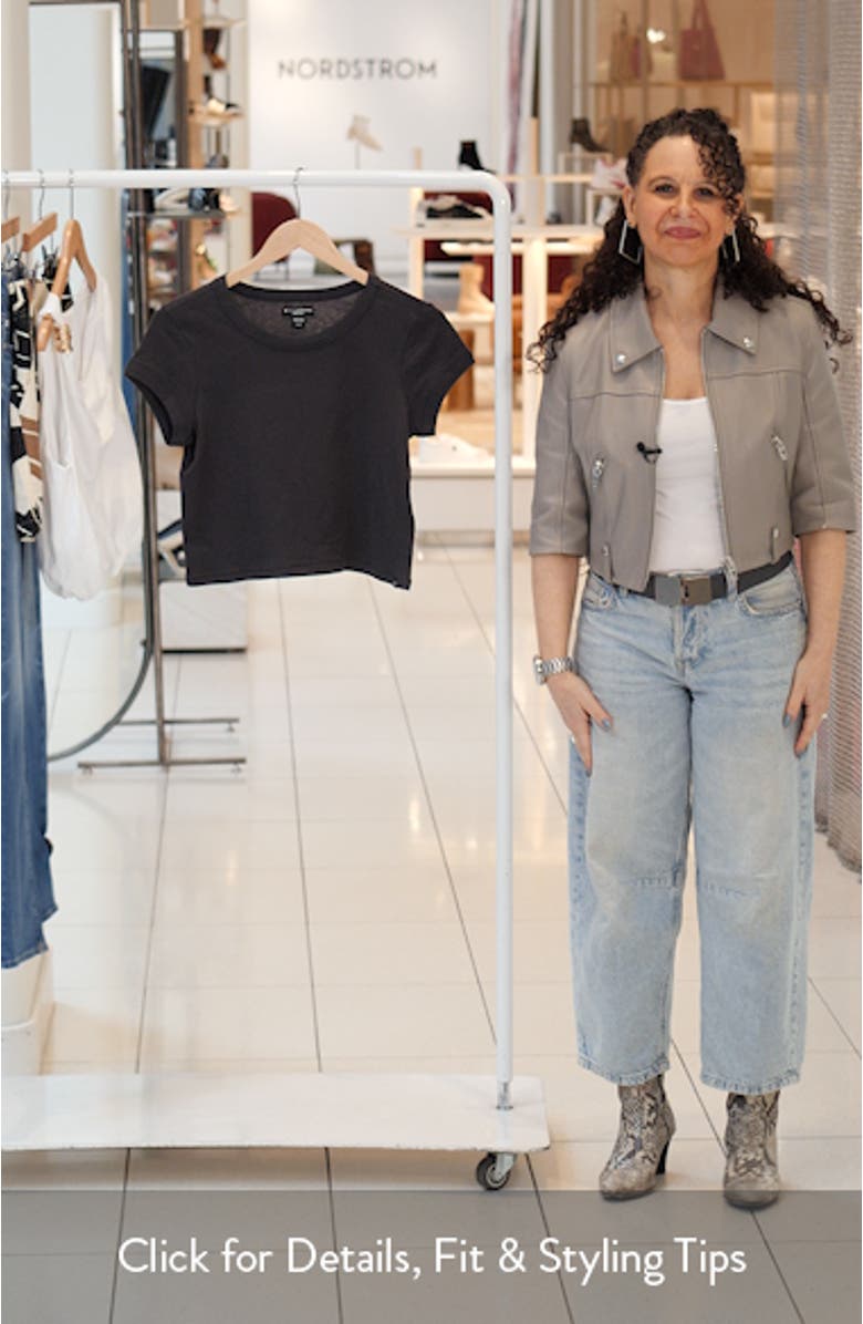 Daily Cotton Jersey Crop T-Shirt, sales video thumbnail