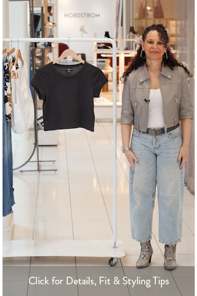 Daily Cotton Jersey Crop T-Shirt video