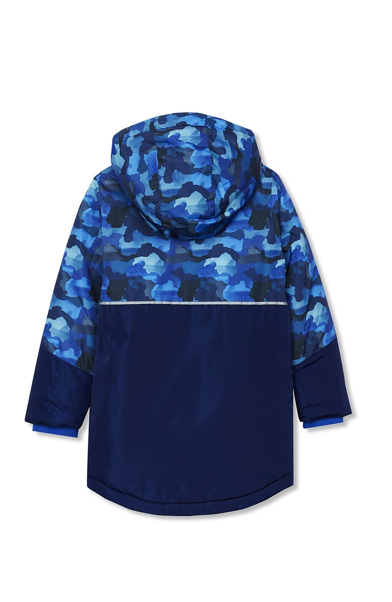 Lands' End Kids Insulated Water Resistant Activity Jacket, Alternate, color, Blue Camo