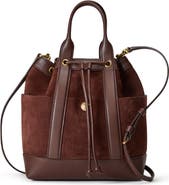 Veronica Beard Goody Suede & Leather Tote