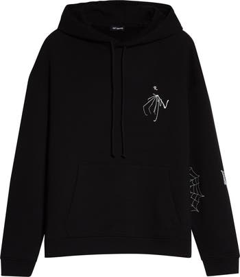 Raf Simons Gothic Print Cotton Hoodie | Nordstrom