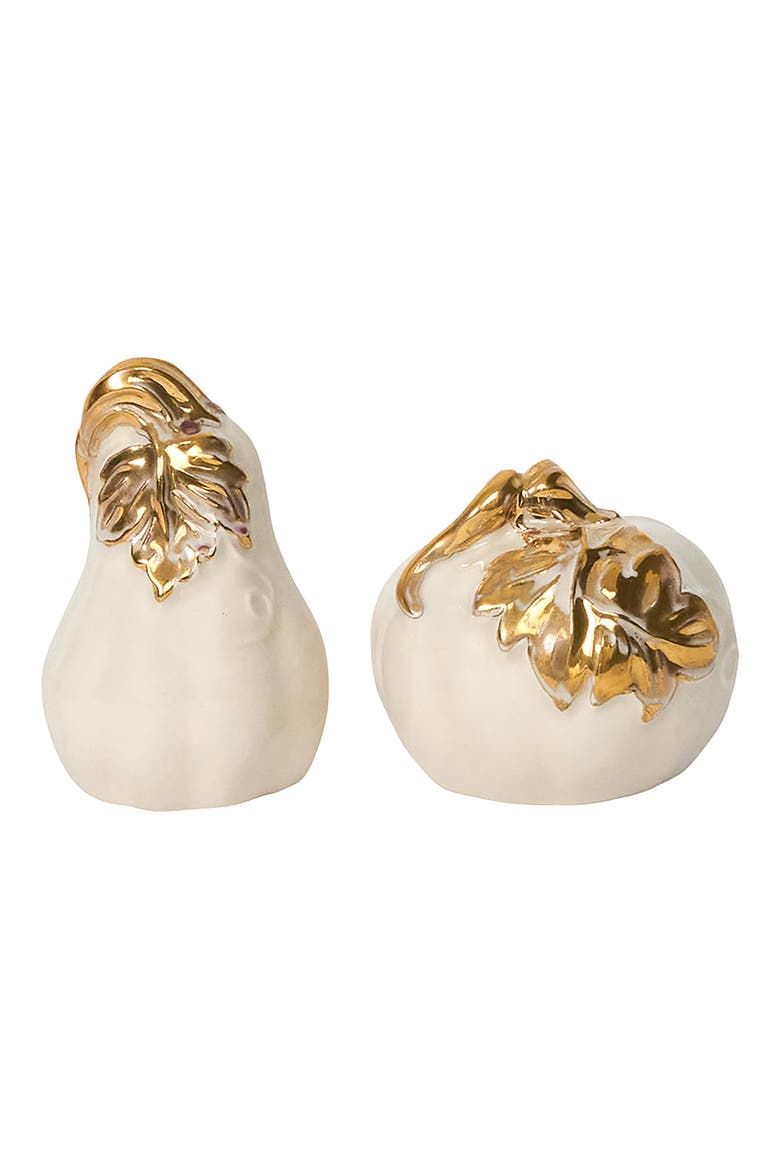 Forest Walk Pumpkin Salt & Pepper Shakers, Main, color, GOLD