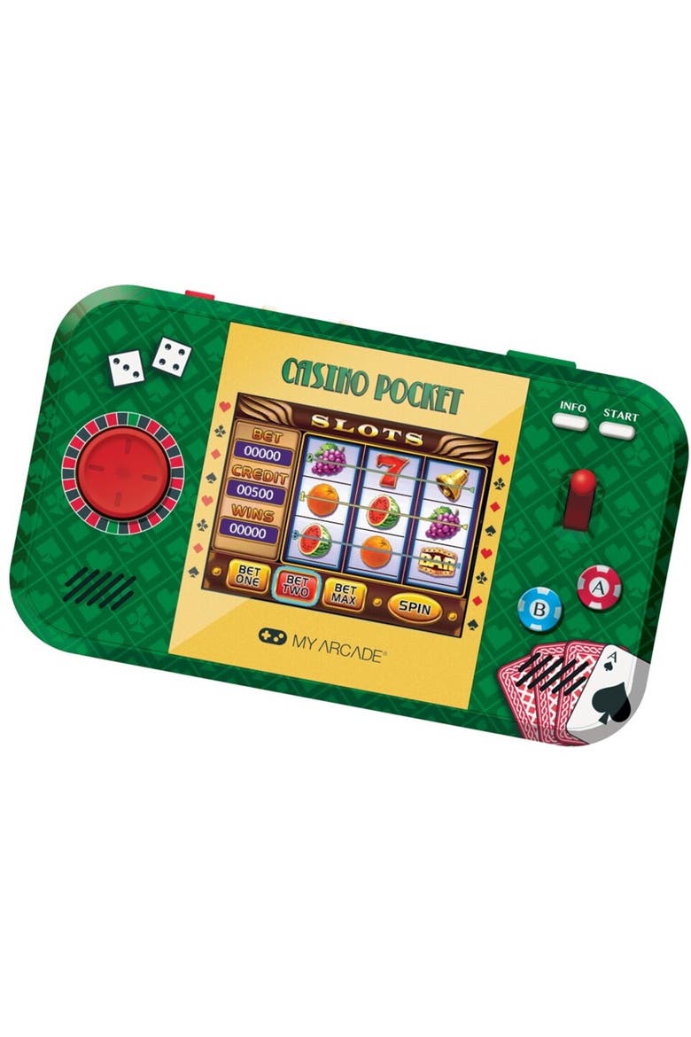 Myarcade Dgun3946 Casino Pocket Handheld Gaming Sy, Main, color, Multicolor