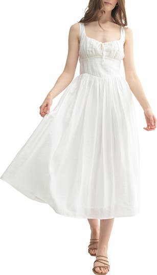 Set-In Waist Midi Dress