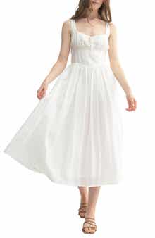 Set-In Waist Midi Dress