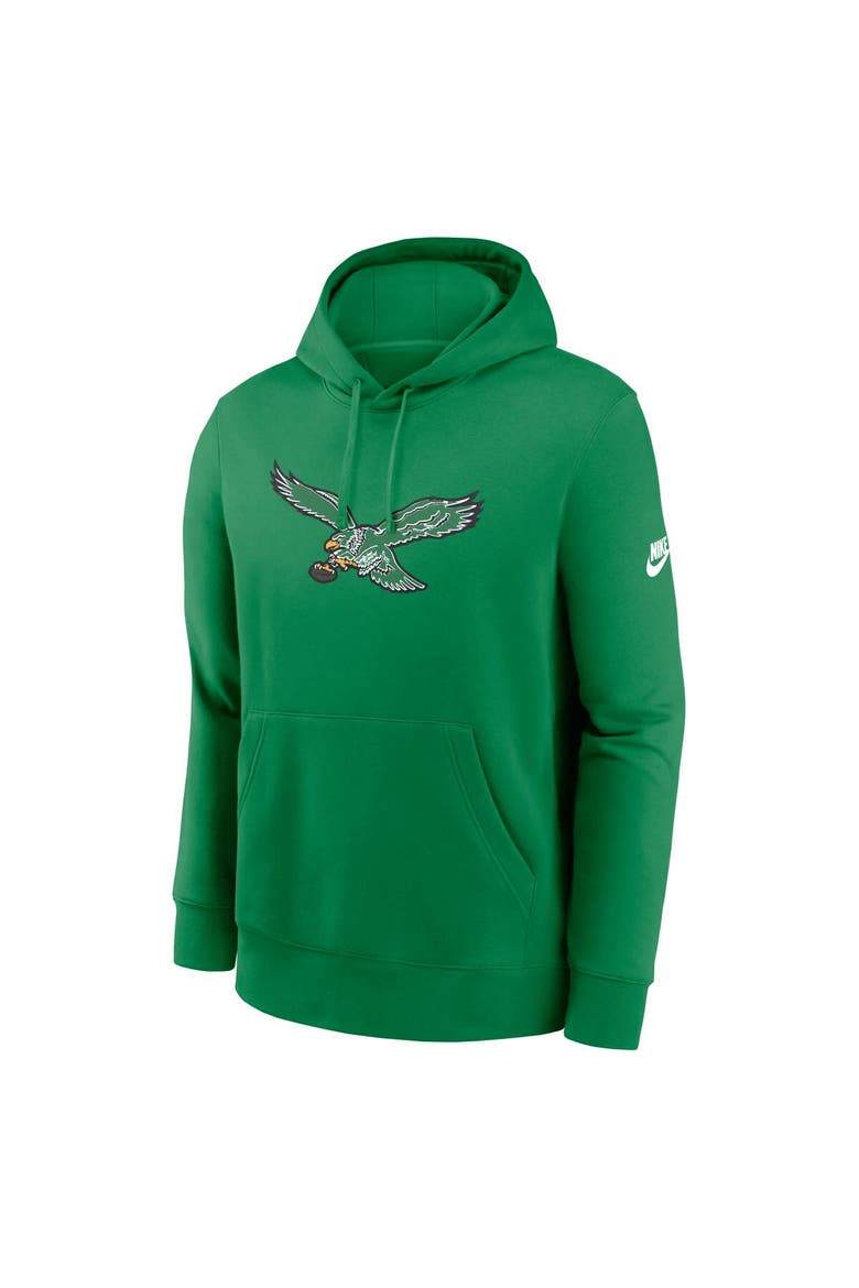 Men's Nike Kelly Green Philadelphia Eagles Club Fleece Pullover Hoodie, Alternate, color, Kelly Green