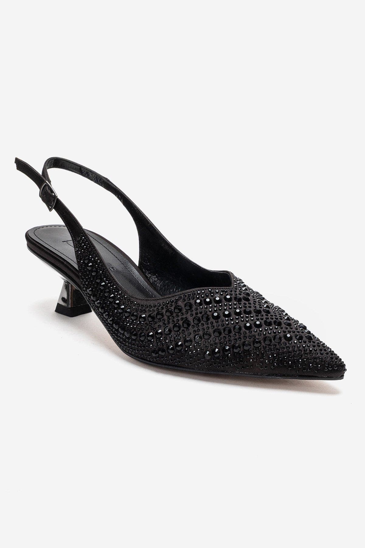 Prologue Shoes Royale Embellished Kitten Heel Pump, Alternate, color, Black