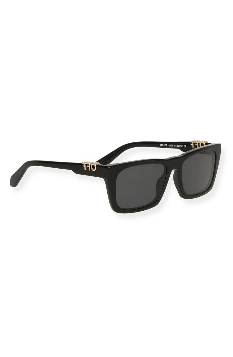 Off-White Albany 56mm Square Sunglasses, Alternate, color, Black Dark Grey