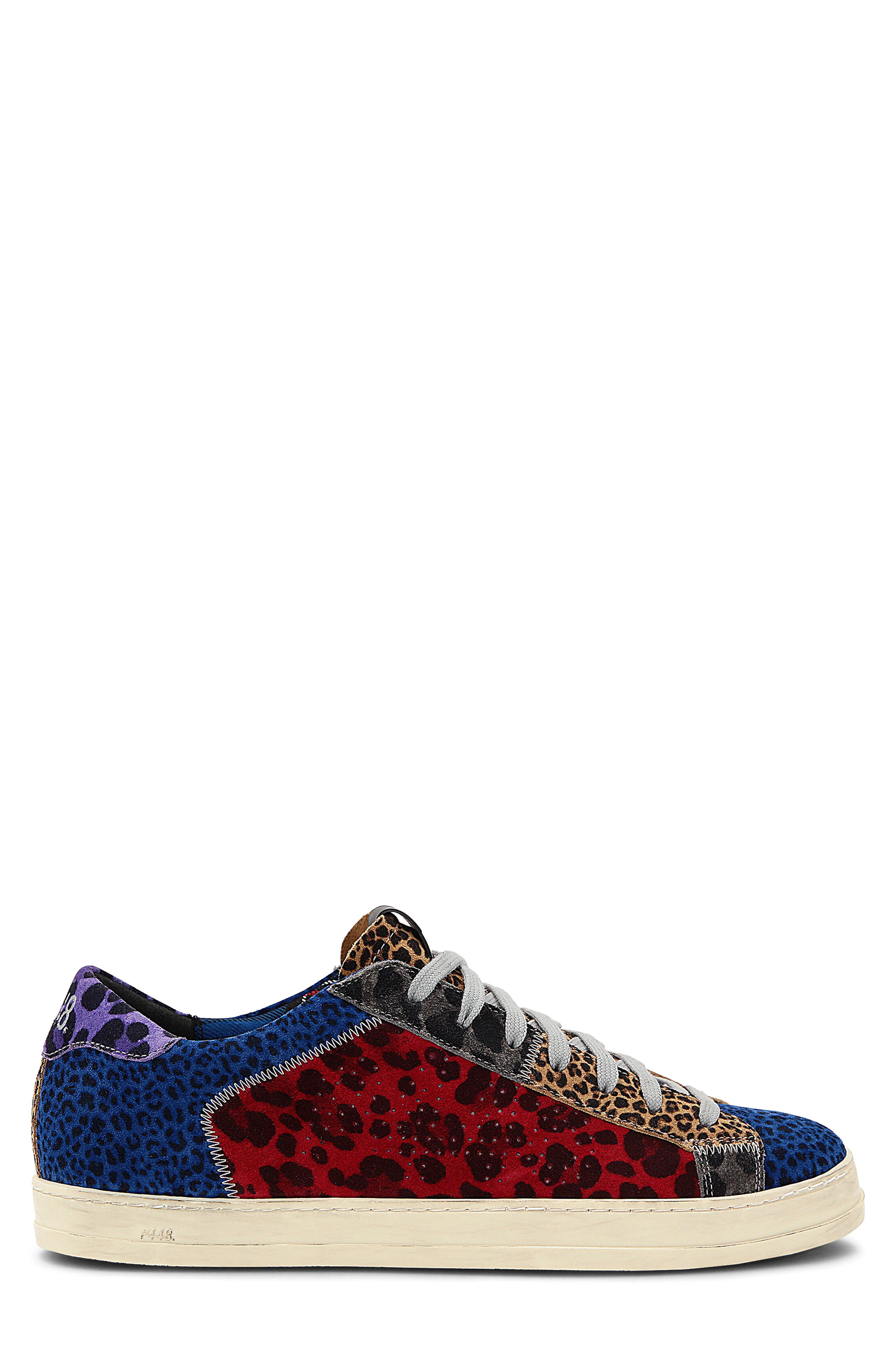 John Colorblock Leopard Sneaker, Alternate, color, CRAZY