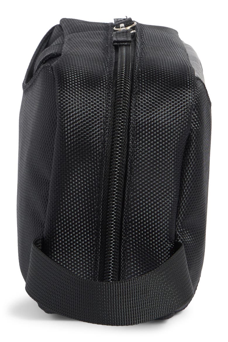 Zip Top Dopp Kit, Alternate, color, BLACK