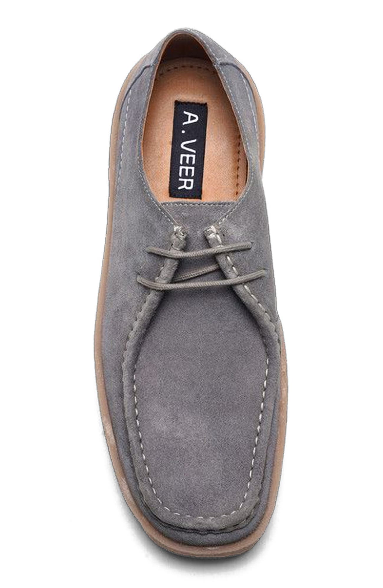 A. Veer Mason Moc Derby, Alternate, color, Grey Leather