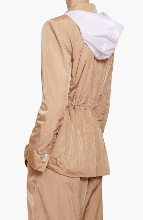 Caalo Water Resistant Travel Blazer In Camel
