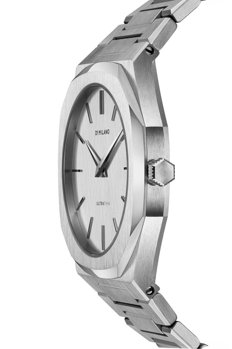 Ultrathin Bracelet Watch, 40mm, Alternate, color, SILVER