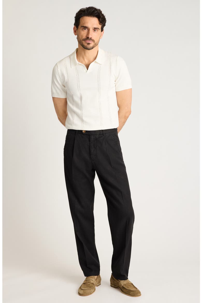 Coastal Linen Blend Pants, Alternate, color, WASHED BLACK