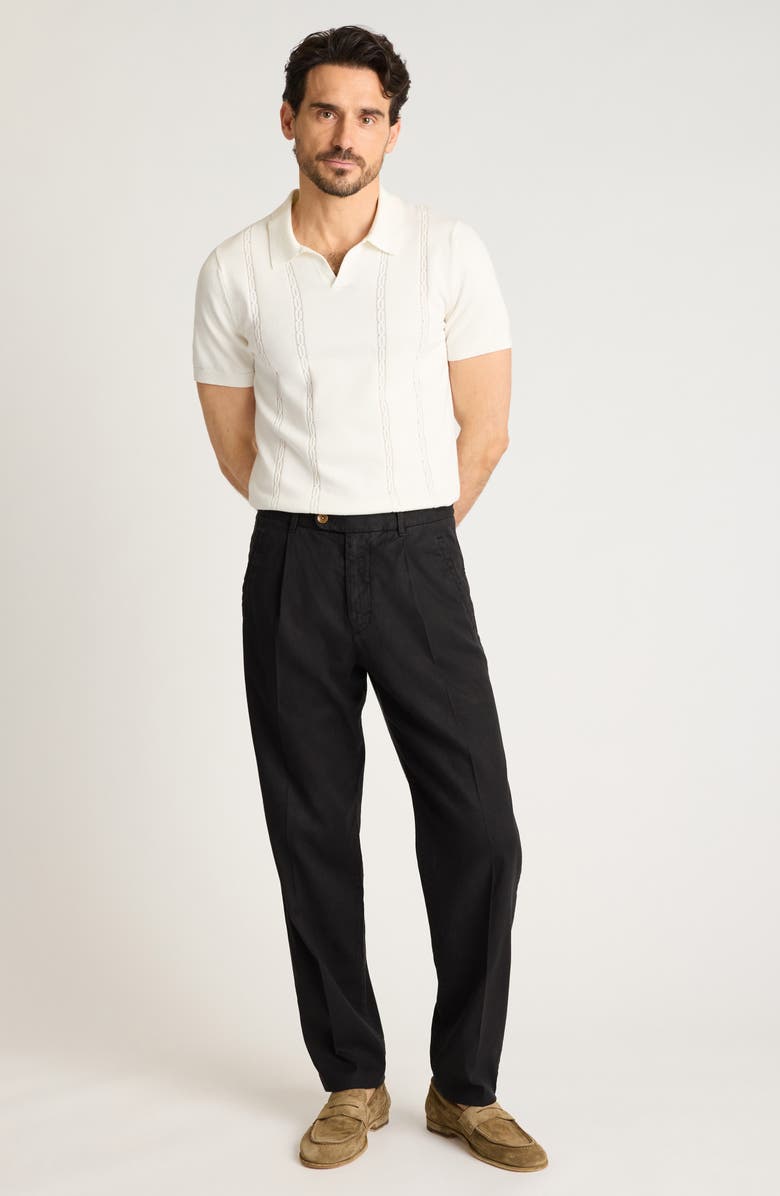 Bonobos Coastal Linen Blend Pants, Alternate, color, Washed Black