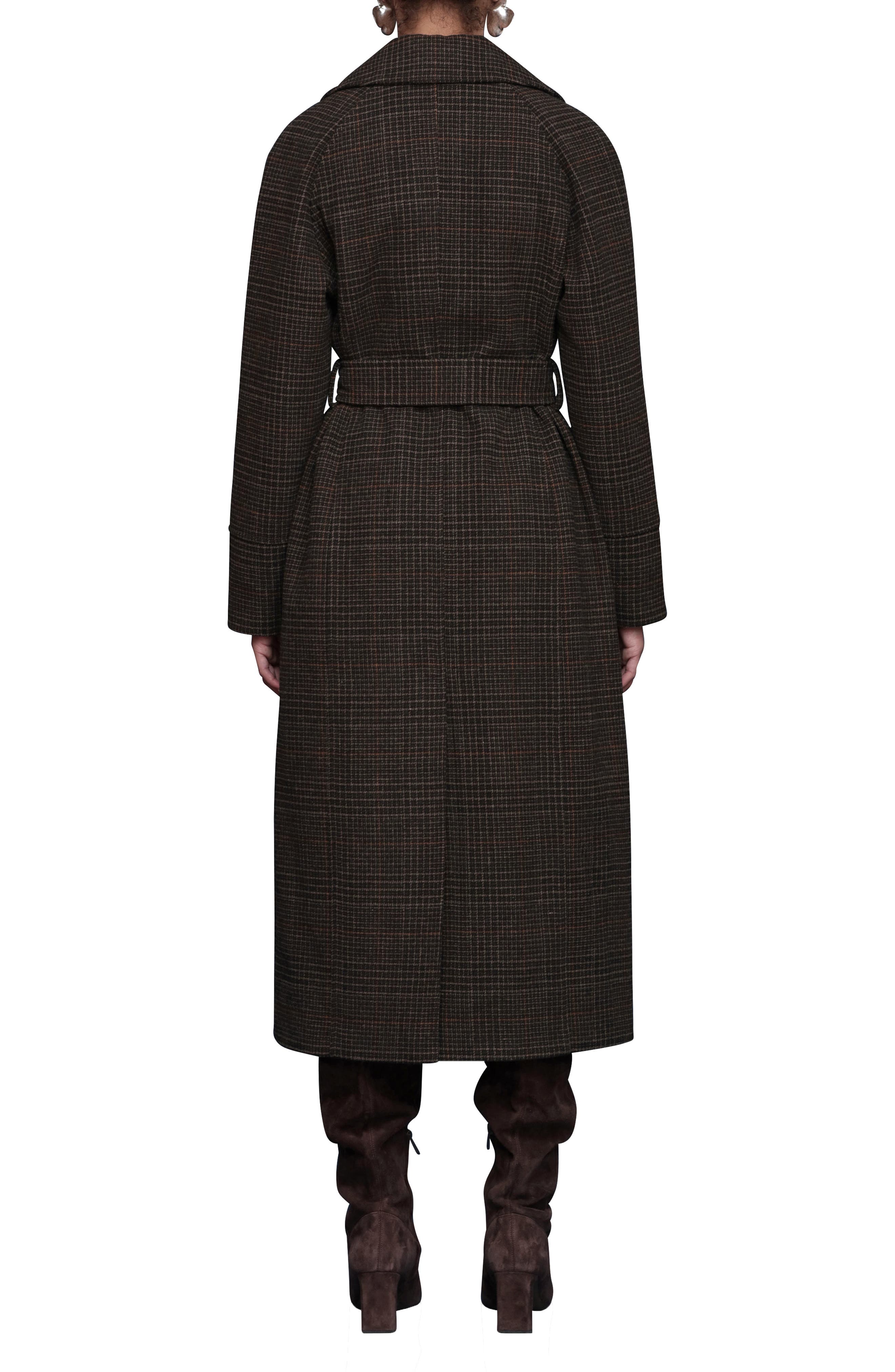 Plaid Belted Coat - image 2