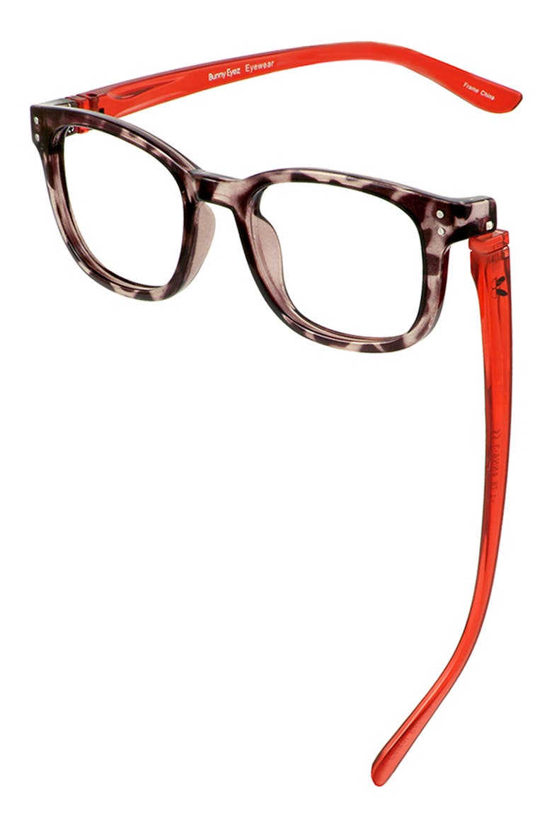 The Anna 49mm Reading Glasses, Alternate, color, BLACK/ DIAMOND CLEAR TORTOISE
