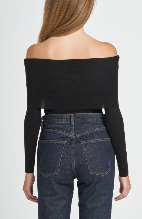 Shop Wayf Sonia Off The Shoulder Rib Sweater