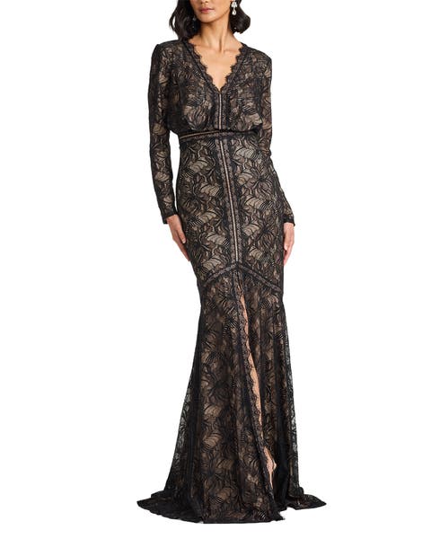 Carelli Orchid Lace Gown