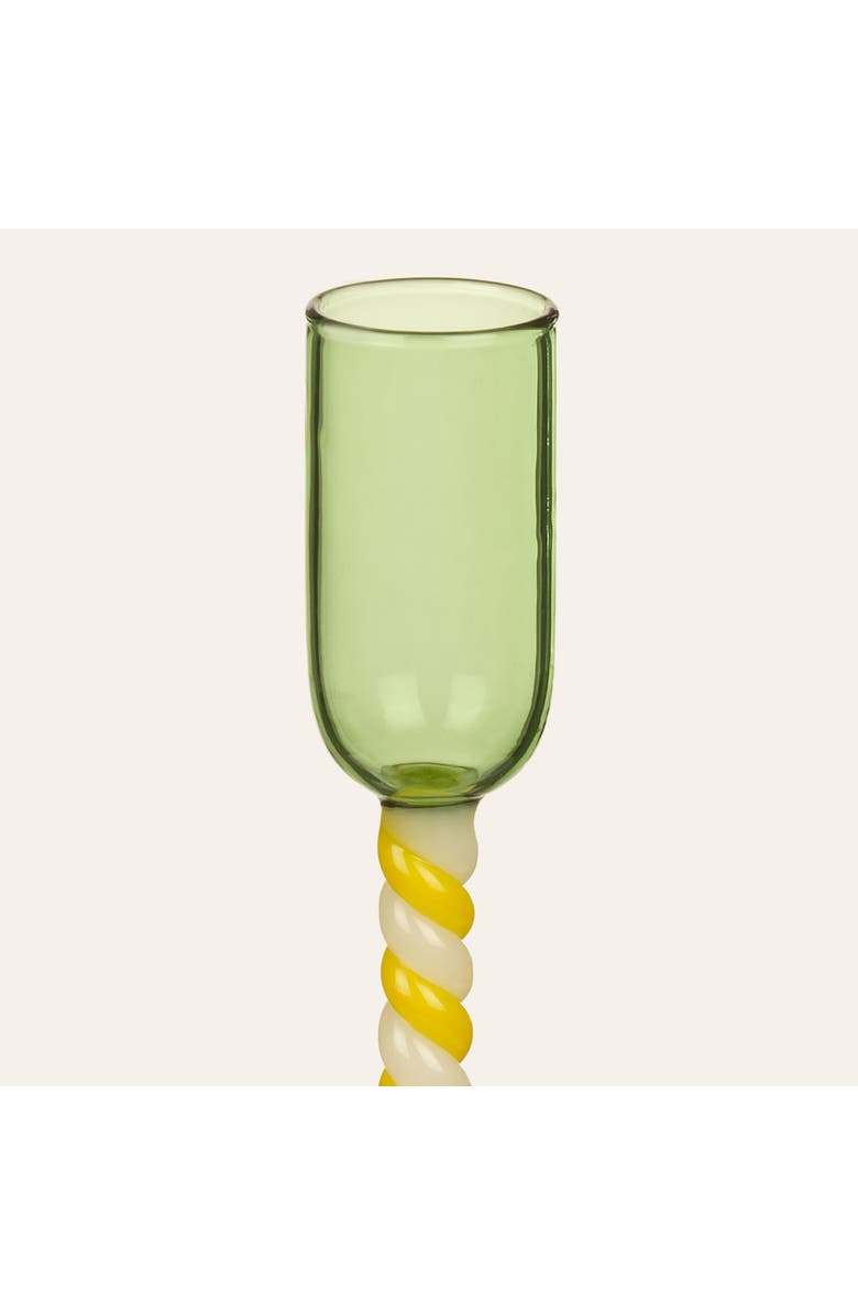 Zsa Zsa Zsu Henan Borosilicate Glass Candlestick 2 Pcs Set, Alternate, color, Red