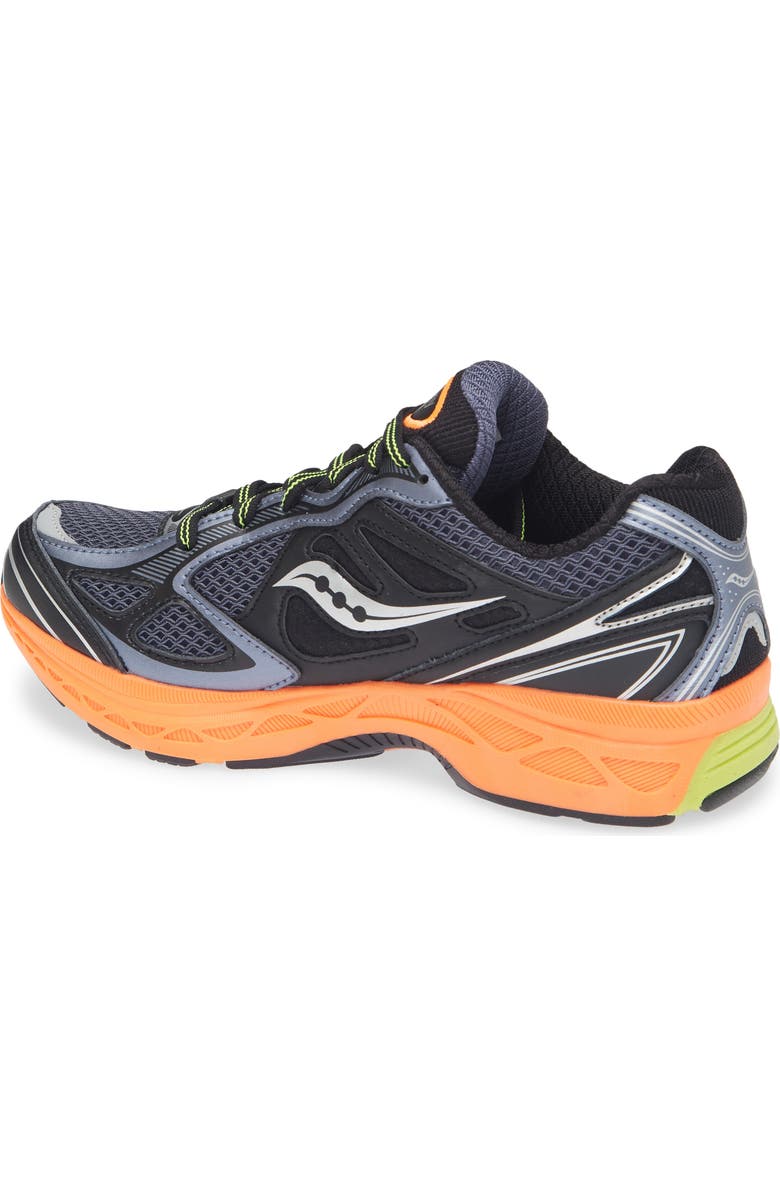 Saucony Kids' ProGrid Guide 7 Sneaker, Alternate, color, Folkstone Black Orange