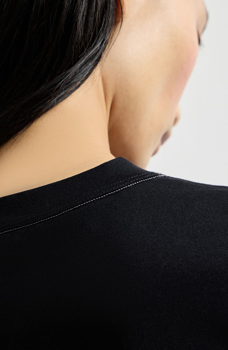 Brunello Cucinelli Jersey T-shirt, Alternate, color, Black