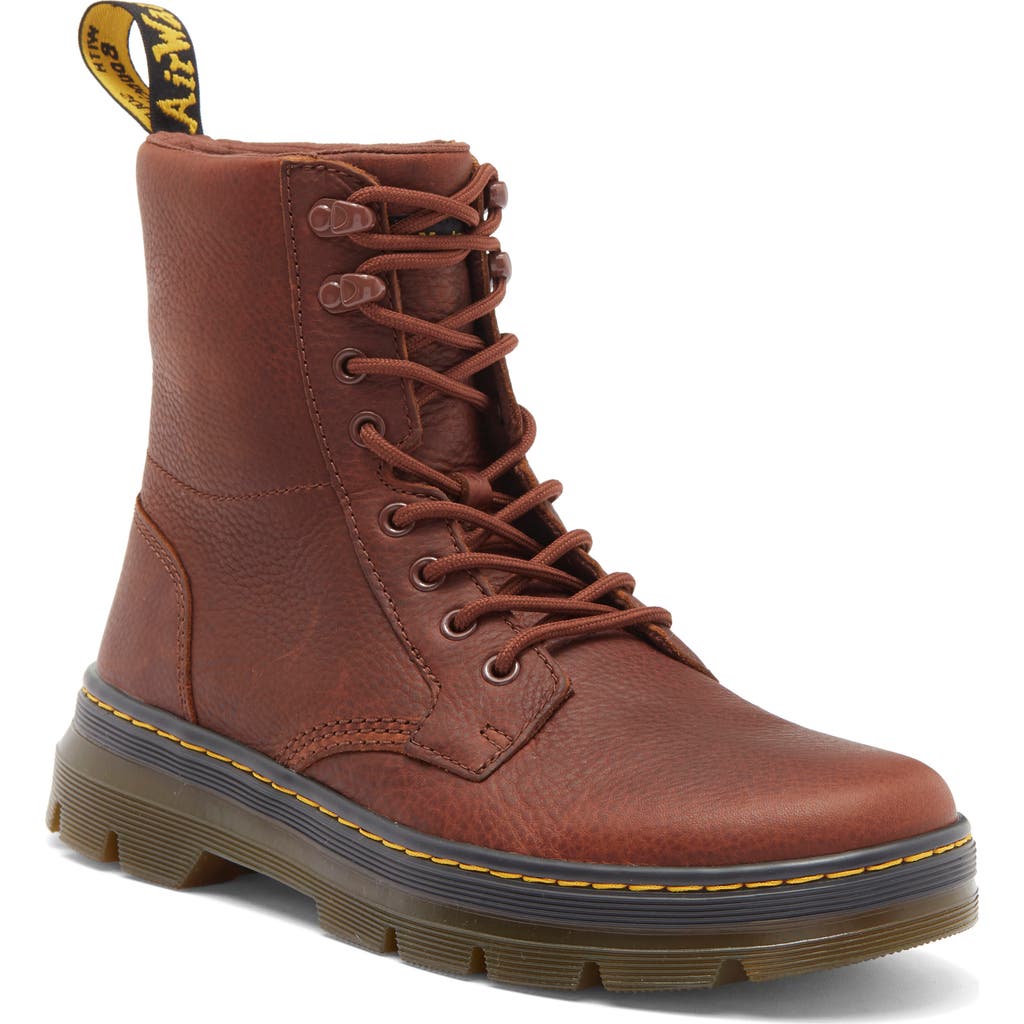 Dr. Martens Combs Lace-up Boot In Cashew